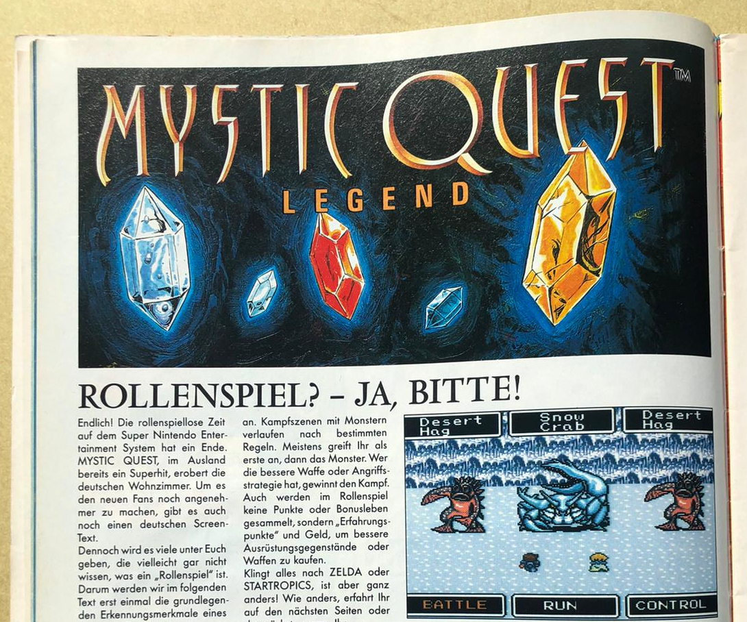 Rollenspiel? Ja, bitte! (Auszug aus dem Club Nintendo Magazin 3/1993)